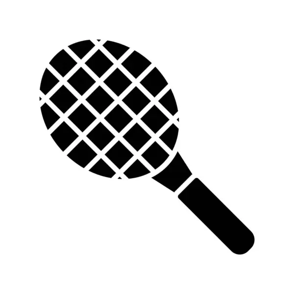 Návrh Vektorové Čáry Racket Glyph — Stockový vektor