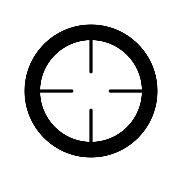 Aim Glyph Vector Line Icon Design — 스톡 벡터