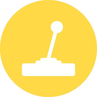 Joystick Glyph Vektör Satır Simgesi Tasarımı