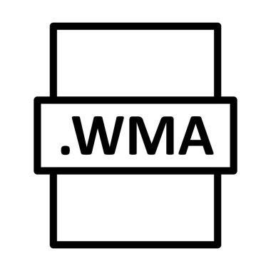 .WMA Doğrusal Vektör Simgesi Tasarımı