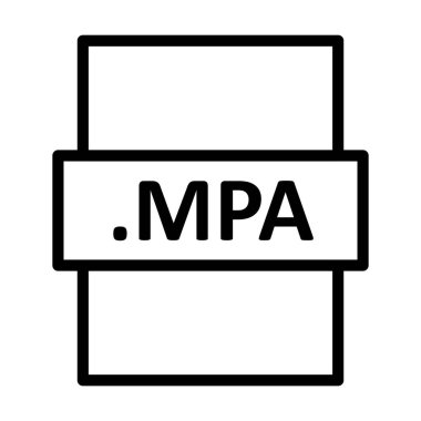 .MPA Doğrusal Vektör Simgesi Tasarımı