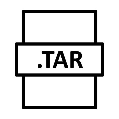 .TAR Doğrusal Vektör Simgesi Tasarımı