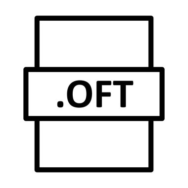 .OFT Doğrusal Vektör Simgesi Tasarımı