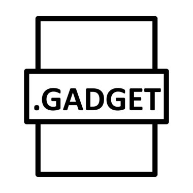 .GADget Doğrusal Vektör Simgesi Tasarımı