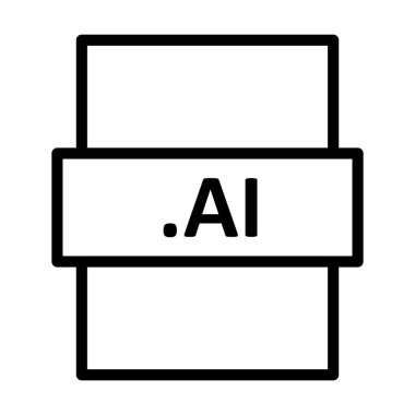 .AI Doğrusal Vektör Simgesi Tasarımı