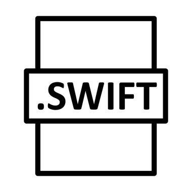 .SWIFT Doğrusal Vektör Simgesi Tasarımı