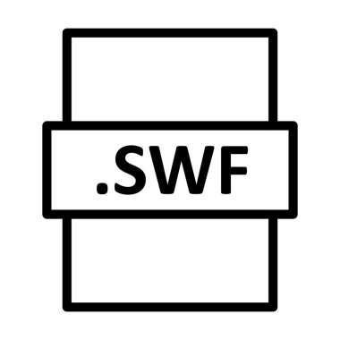 .SWF Doğrusal Vektör Simgesi Tasarımı