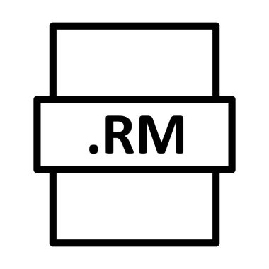 .RM Doğrusal Vektör Simgesi Tasarımı