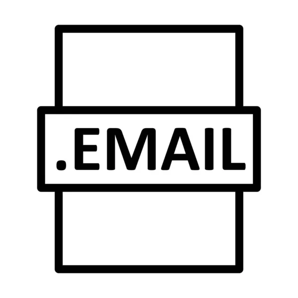 Σχεδίαση Γραμμικών Διανυσματικών Εικονιδίων Email — Φωτογραφία Αρχείου