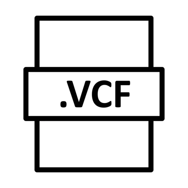 Vcf Linear Vector Icon Design — Stock Photo, Image