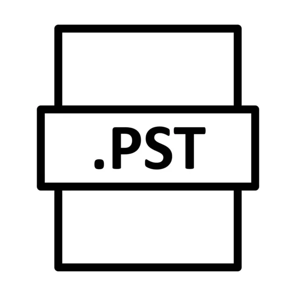 Pst Lineáris Vektor Ikon Tervezés — Stock Fotó