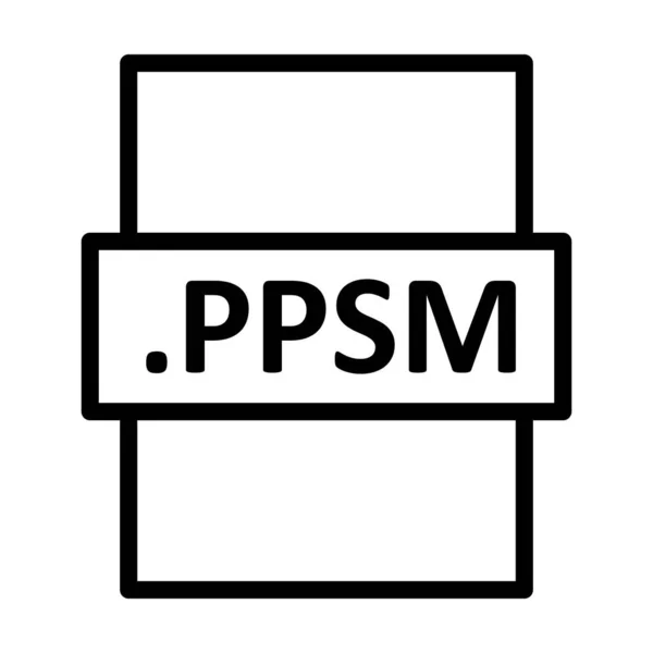 Ppsm Doğrusal Vektör Simgesi Tasarımı — Stok fotoğraf