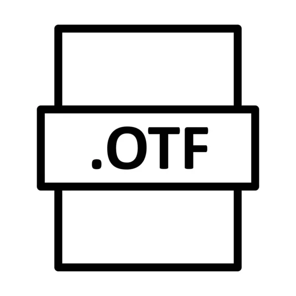 Otf Lineáris Vektor Ikon Dizájn — Stock Fotó