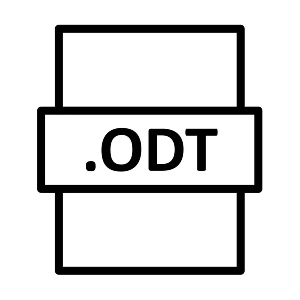 Odt Linear Vector Icon Design — Stock Photo, Image