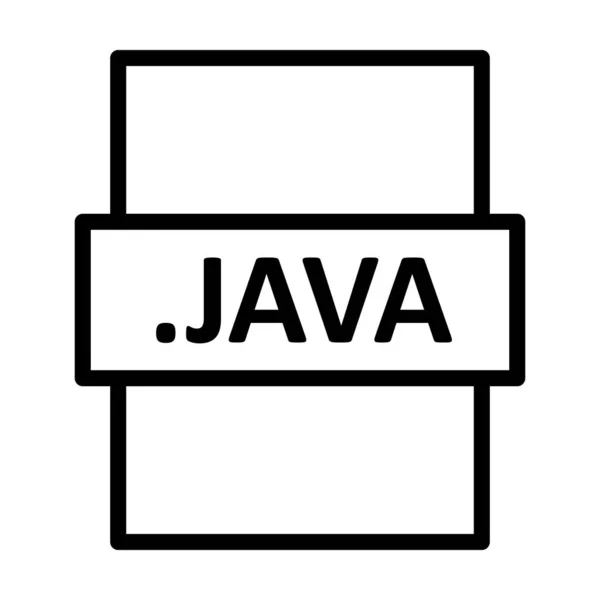 Java Linear Vector Icon Design — стокове фото