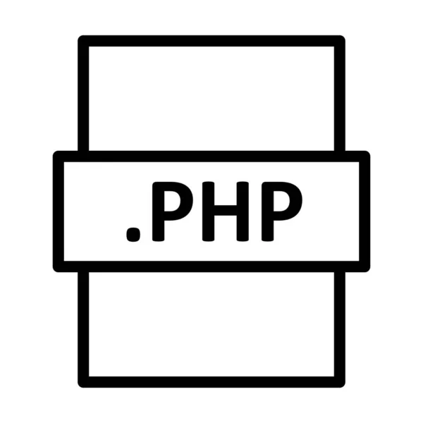 Php Γραμμικός Σχεδιασμός Διανυσματικών Εικονιδίων — Φωτογραφία Αρχείου