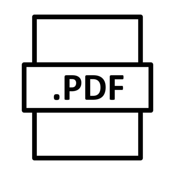 Pdf Лінійний Векторний Дизайн Піктограм — стокове фото