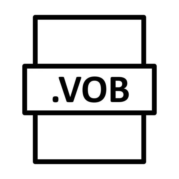 Vob Linear Vector Icon Design — Stock Photo, Image