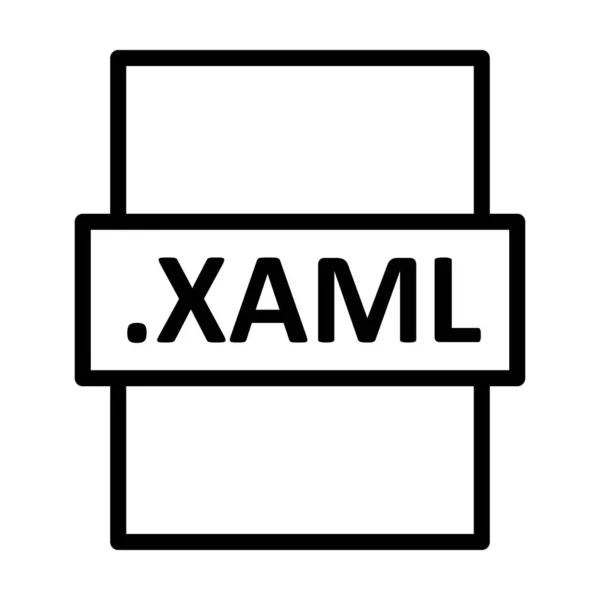 Xaml線形ベクトルアイコンデザイン — ストック写真
