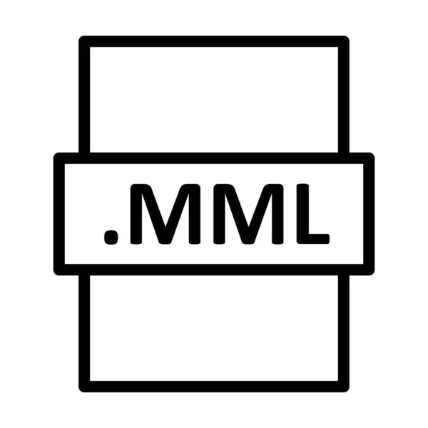 Mml Linear Vector Icon Design — Stockfoto