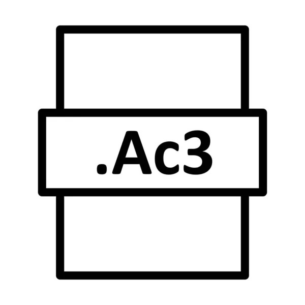 Ac3 Lineáris Vektor Ikon Desig — Stock Fotó