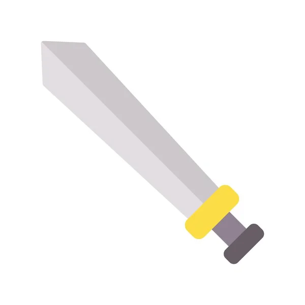 Kılıç Düz Vektör Satır Simgesi Tasarımı — Stok Vektör