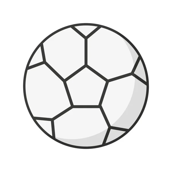 Futebol Flat Vector Line Icon Design — Vetor de Stock