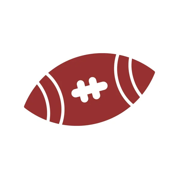 American Football Flat Vector Line Icon Design — стоковий вектор