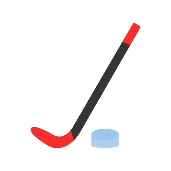 Hockey Flat Vector Line Icon Design — 스톡 벡터