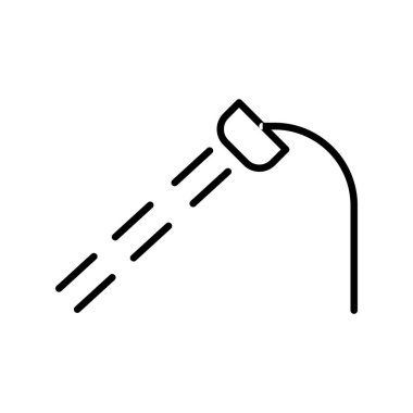 Duş Vektörü Satırı Simgesi Tasarımı