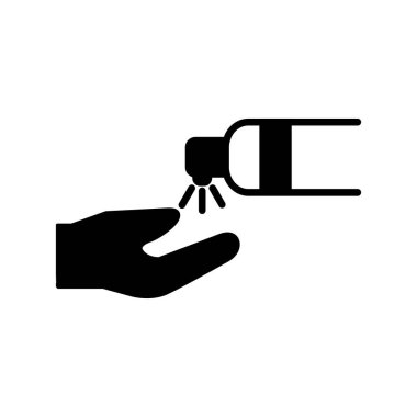 El Snaitizer Glyph Vektör Satır Simgesi Tasarımı