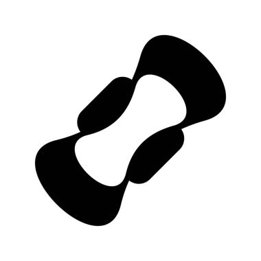 Hijyenik ped Glyph Vektör Satır Simgesi Tasarımı