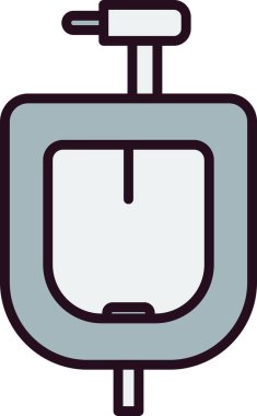 İdrar Hattı Vektör Satırı Simgesi Tasarımı