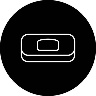 Sabun Satırı Ters Vektör Satırı Simge Tasarımı