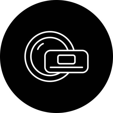 Bulaşık Hattı Ters Vektör Satırı Simge Tasarımı