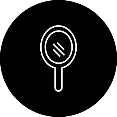 Ayna Satırı Ters Vektör Satır Simgesi Tasarımı