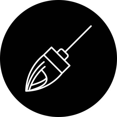 Paspas Satırı Ters Vektör Satır Simgesi Tasarımı