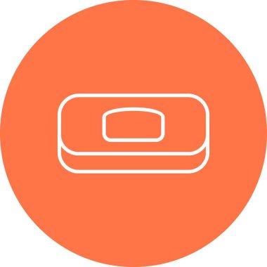 Sabun Satırı Ters Vektör Satırı Simge Tasarımı