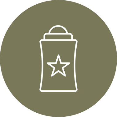 Deodrant Satırı Ters Vektör Satır Simgesi Tasarımı