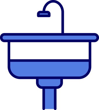 Batırma Satırı Ters Vektör Satır Simgesi Tasarımı