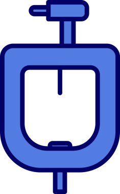 İdrar Hattı Ters Vektör Satır Simgesi Tasarımı