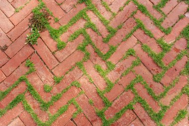 Geçit, kırmızı tuğla geçit dokusuna