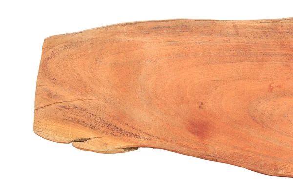 白い背景に分離された木の板 — ストック写真