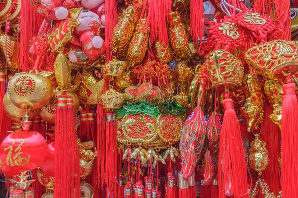 Nudo de la suerte para la decoración de Año Nuevo chino — Foto de Stock