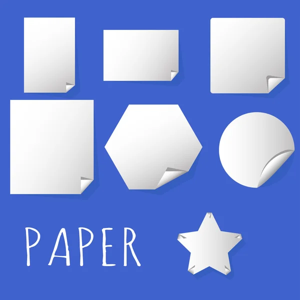 Pliages d'angle de papier — Image vectorielle