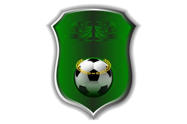 Modelos de design de logotipo de emblema de futebol — Vetor de Stock