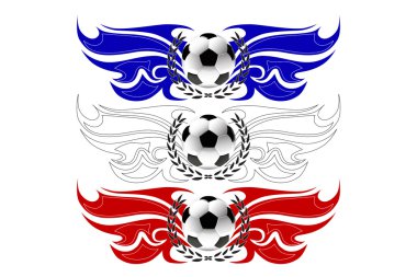 Futbol rozeti Logo tasarım şablonları