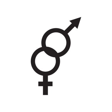 Cinsiyeti kadın ve erkek işaretler semboller