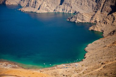 Khor Najd, bir fiyort Musandam Yarımadası'nda, Umman