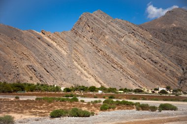 Amazing mountain scenery in Musandam peninsula, Oman clipart